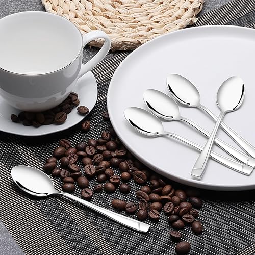 Miniatura 2 de Obstnny - Cucharas Demitasse de acero inoxidable (12 unidades)