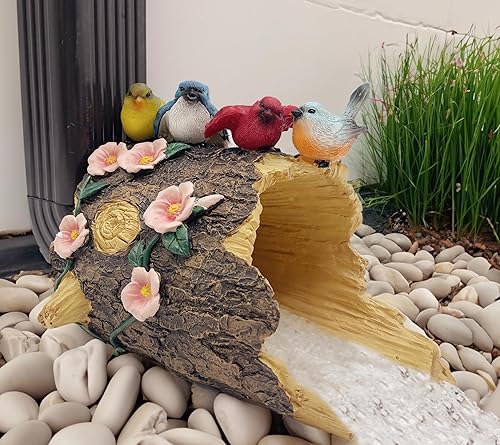 Miniatura 2 de Teaeeno Extensión de canalón de jardín de pájaros, decoración de drenaje al aire libre, figura de pájaros, extensor desviador de escultura de bloque