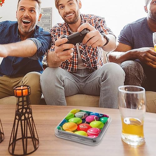Miniatura 3 de Pickleball Balls Colors Switch Game Case Switch Game Holder Cartridge Case Storage 12 Games & 2 Micro Sd Card Slots, Travel Carry Cases, Portable