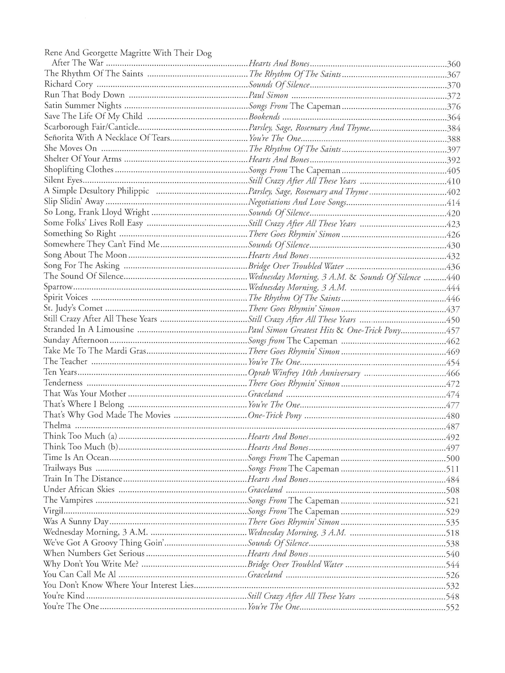 The Definitive Paul Simon Songbook