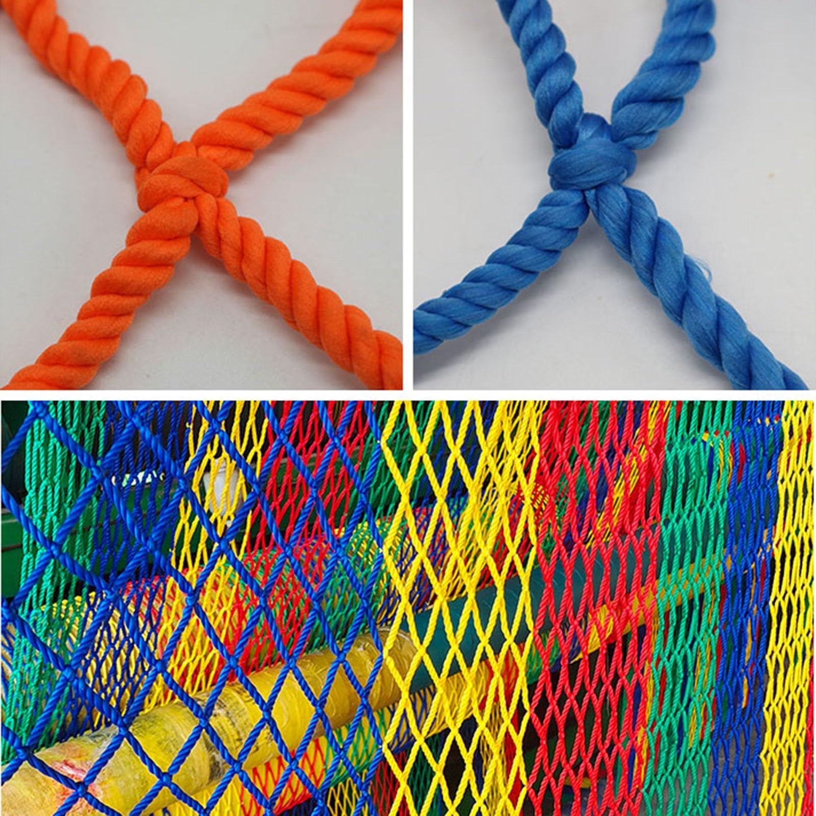 Red de seguridad infantil para balcones, red de seguridad resistente al desgarro para jardines y parques infantiles, 2 x 10 m, fuerte protección para niños y mascotas