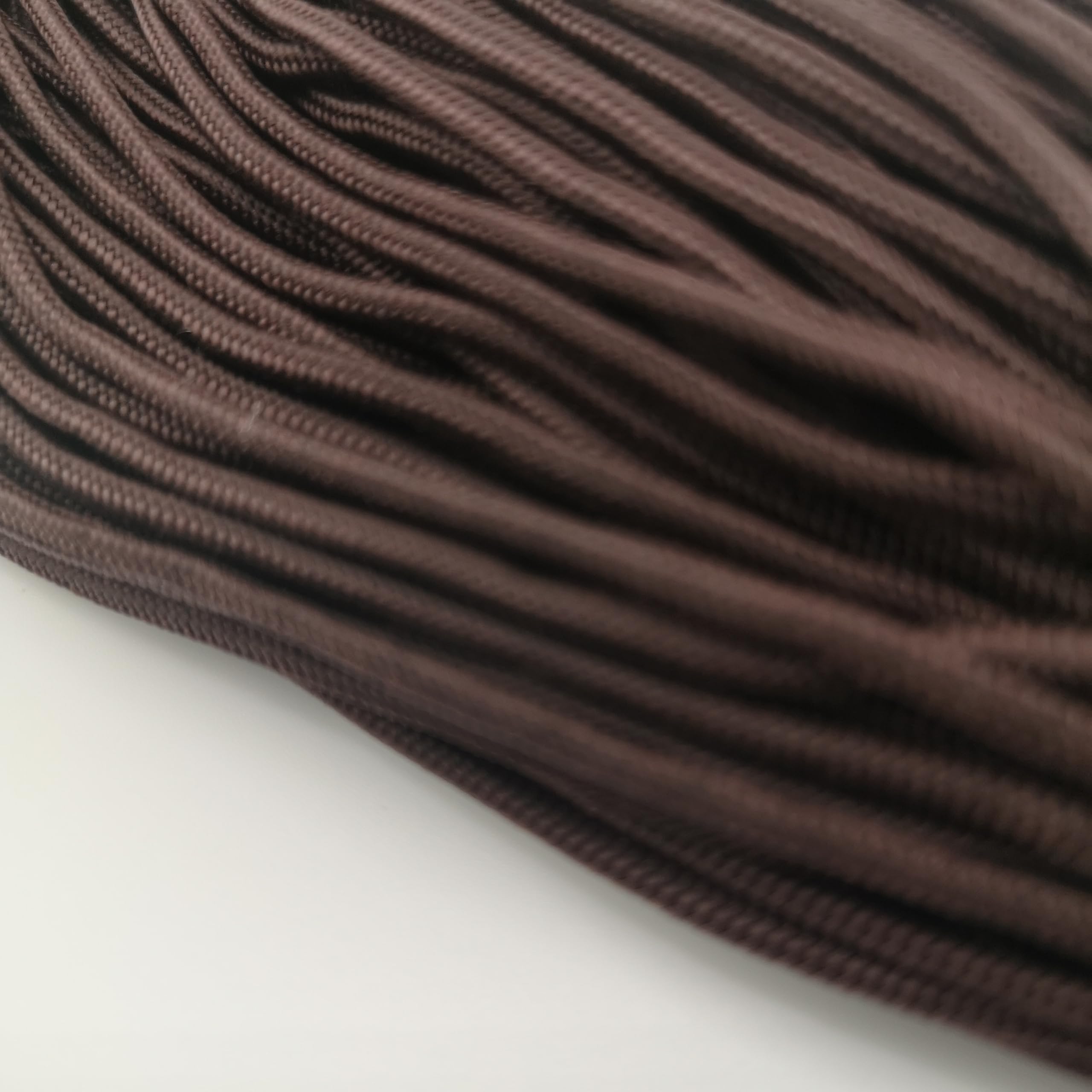 2mm Paracord Rope – Durable Nylon Cord for Crafts & Outdoor Gear - For Hiking, Camping, Tent, Crafting, DIY, Bushcraft, Lanyard, DIY (Dark brown, 10 meters)