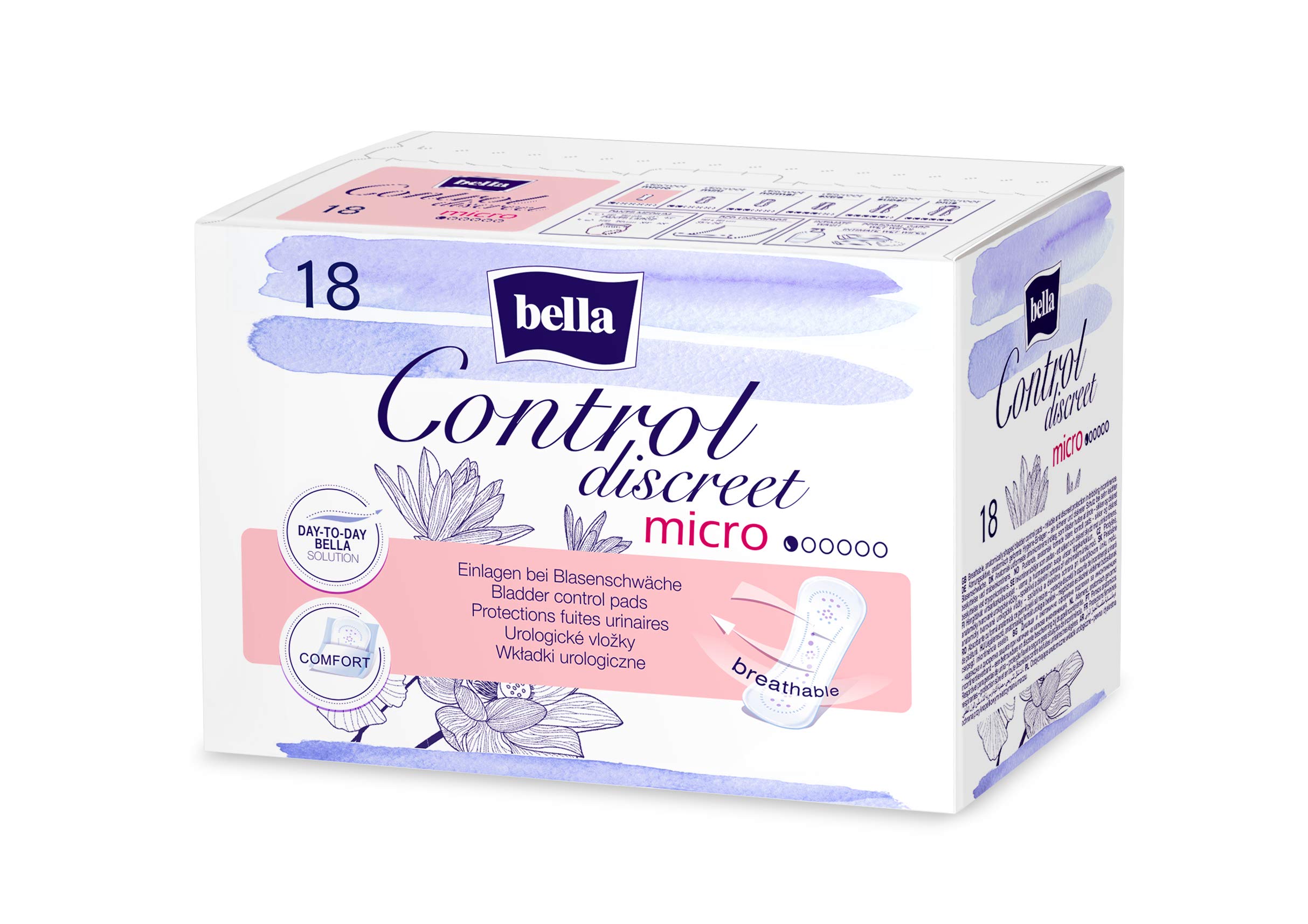 Bella Control Discreet Normal Hygiene Pads (Micro Pack of 144)