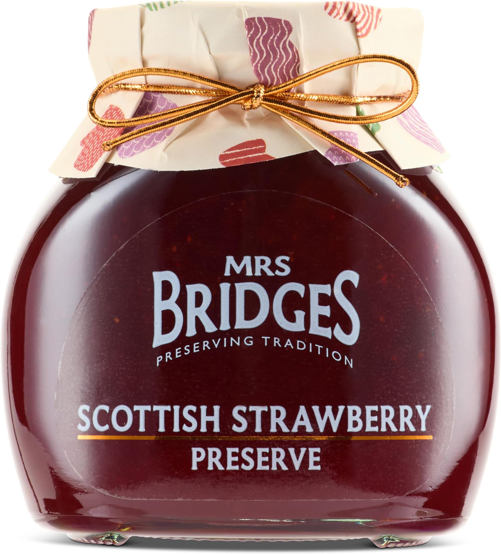 Strawberry Preserve, Made in Scotland, 12oz Jar (Pack of 1)