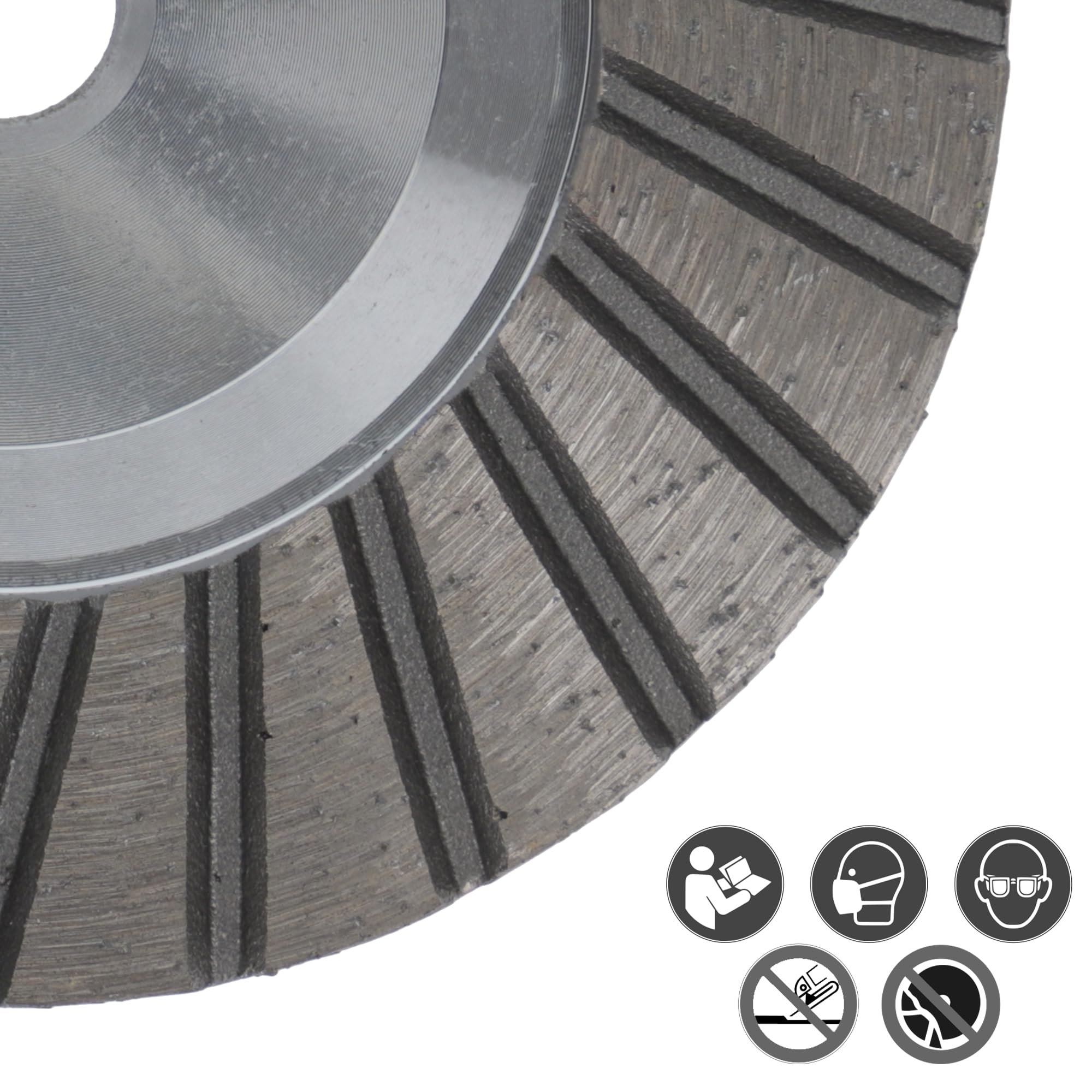 PRODIAMANT Premium diamentowa ściernica granitowa 100 mm x M14 ściernica diamentowa PDX82.907 100 mm pasująca szlifierka kątowa, wspornik z aluminium