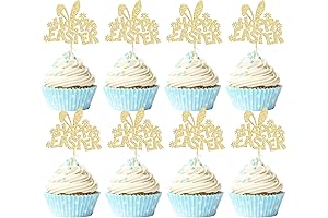 Gyufise Happy Easter Cupcake Picks