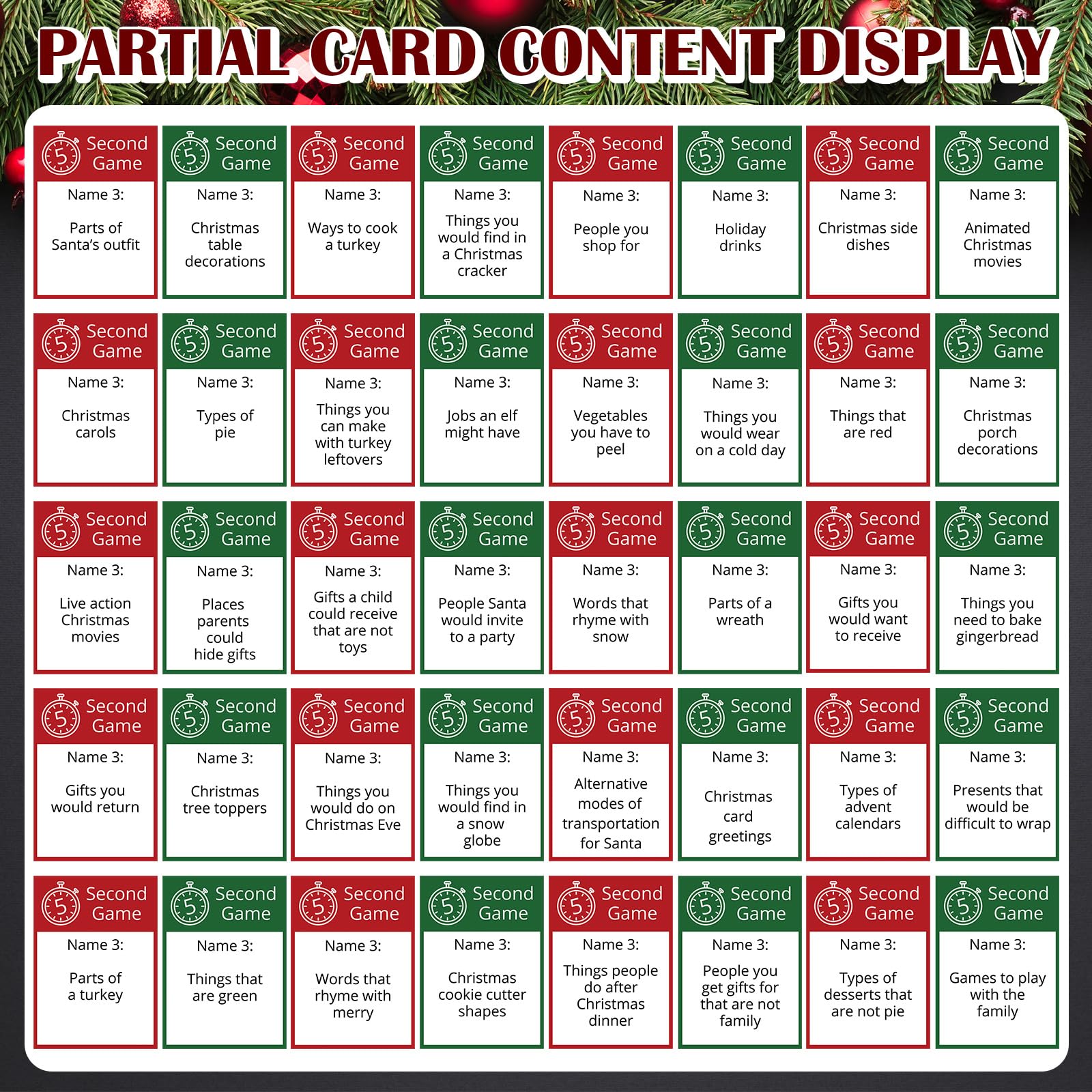 amazon-com-foilswirl-easter-party-5-second-game-72-cards-and-5-second-hourglass-family-card-game-night-with-galentine-family-friends-galentines-day-for-ages-15-green-christmas-toys-games for Christmas Taboo Game Free Printable Amazon.com: Foilswirl Easter Party 5 Second Game, 72 Cards and 5 Second Hourglass Family Card Game Night with Galentine Family Friends Galentines Day for Ages 15+(Green,Christmas) : Toys & Games for Christmas Taboo Game Free Printable