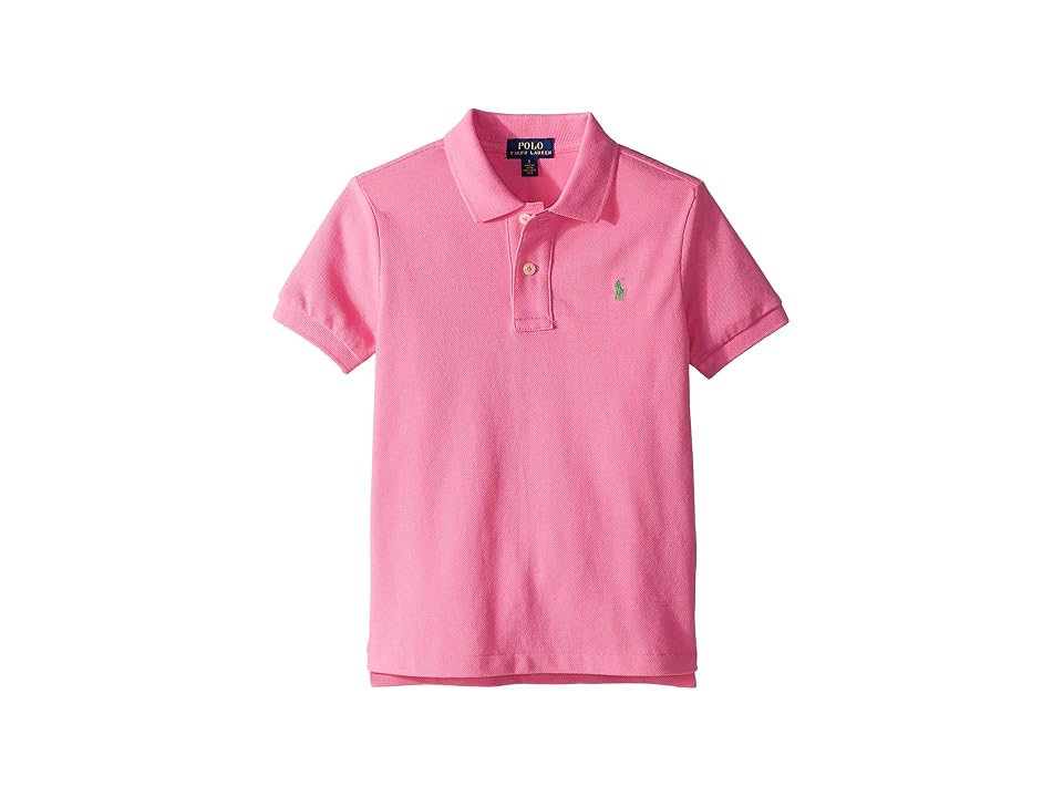 

Polo Ralph Lauren Kids Cotton Mesh Polo Shirt (Little Kids/Big Kids) (Maui Pink) Boy's Short Sleeve Pullover