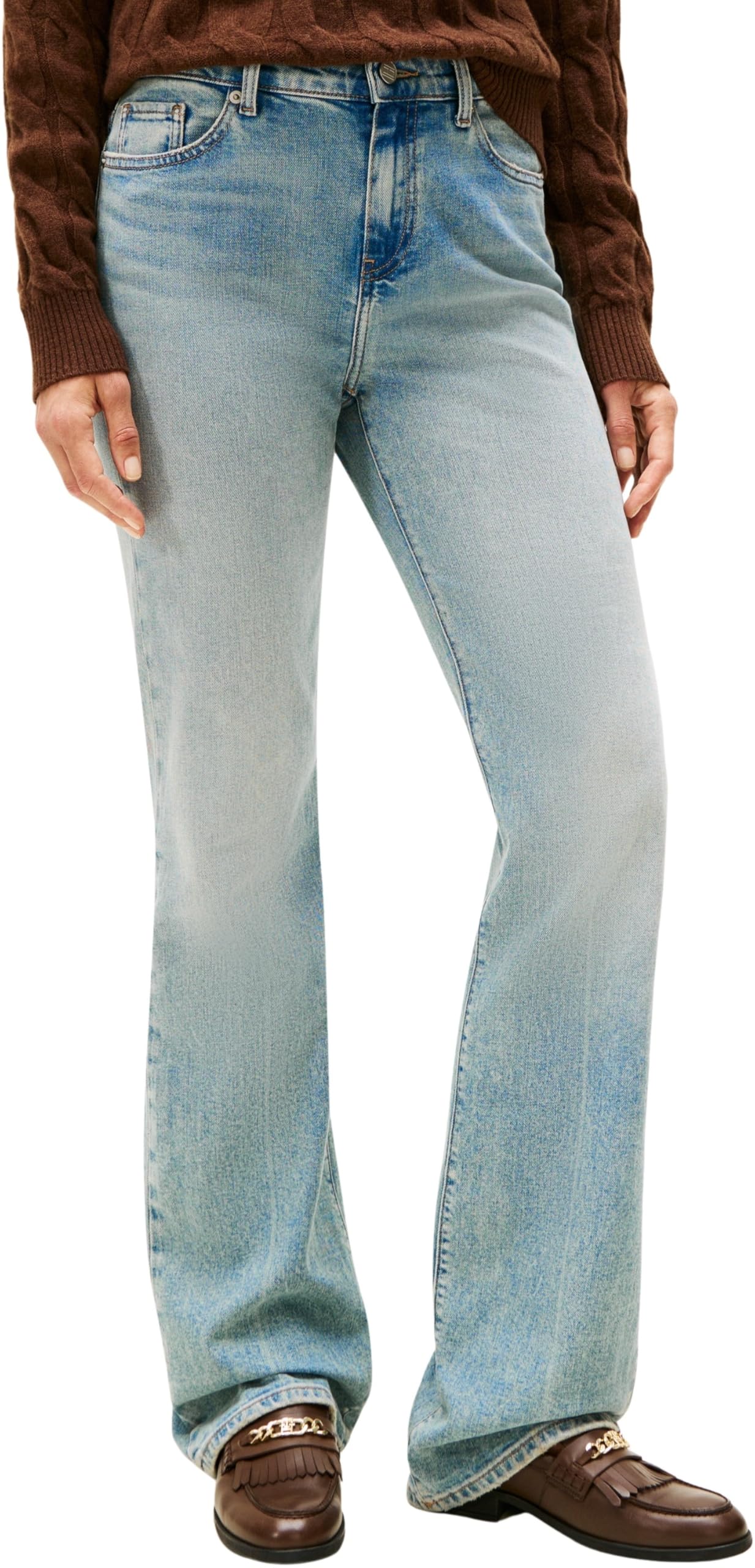 Tommy Hilfiger Women's Kyle Mid Rise Bootcut Jeans, Blue (Kyle), 27W/30L
