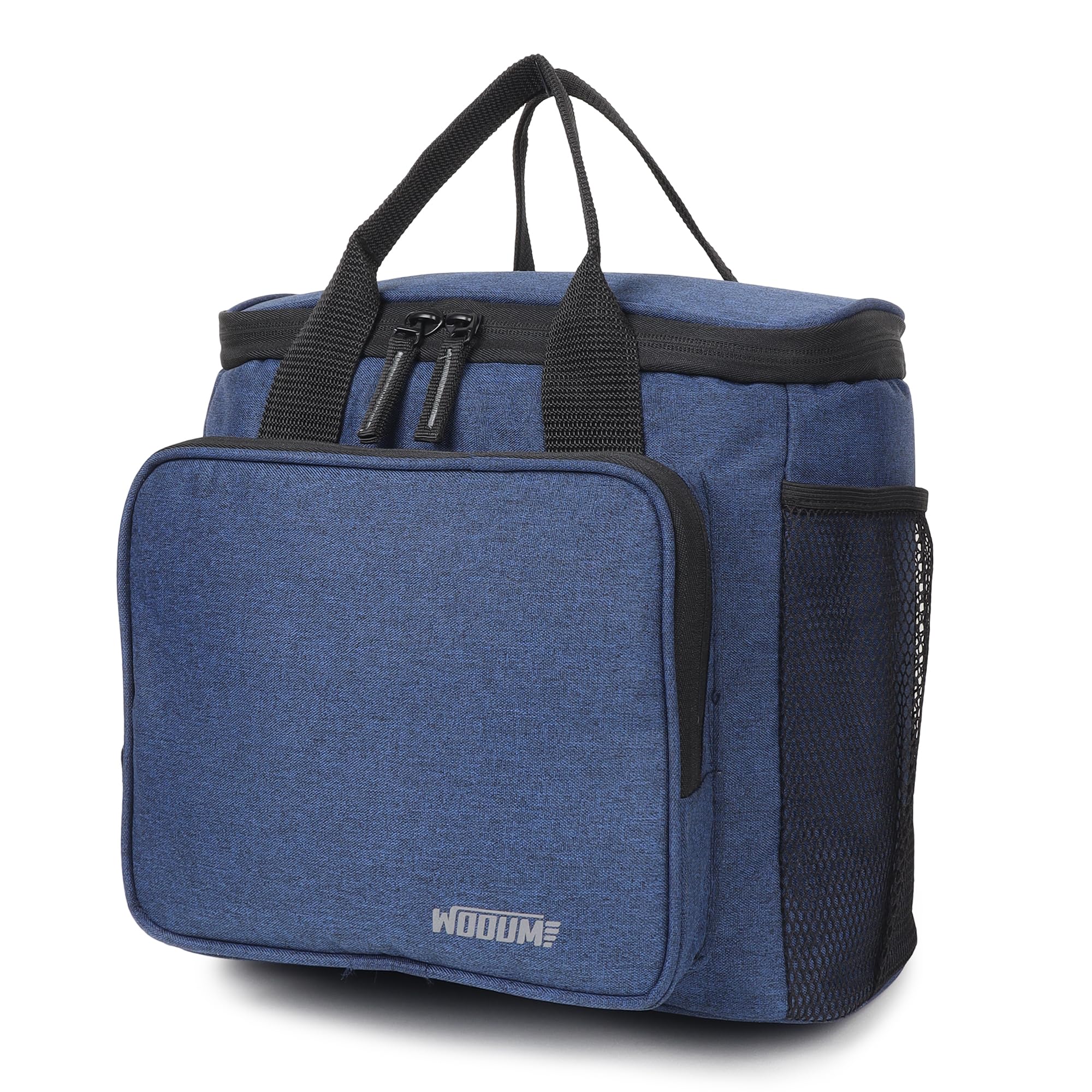 Wooum Polyester Water Resistance Khadi Lunch Bag, Tiffin Bag, Travel Lunch Pouch, Food Storage Bag With Handle For Office, College, School (Dark Grey),11.5Liters (B0BMGCD146) Amazon Price History, Amazon Price Tracker