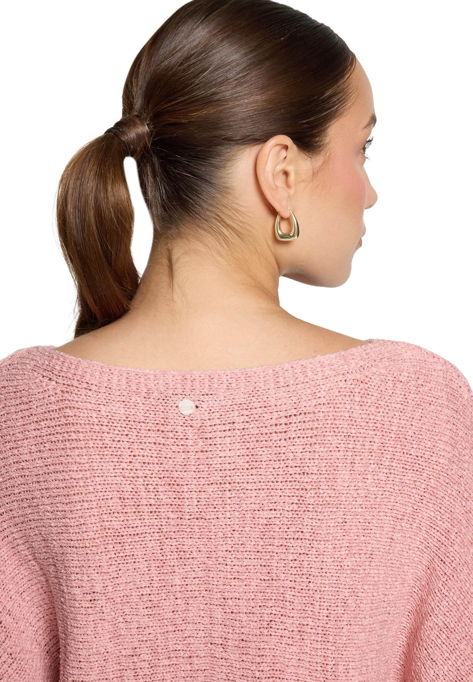 zero Damen Grobstrick-Pullover mit Fledermausärmeln