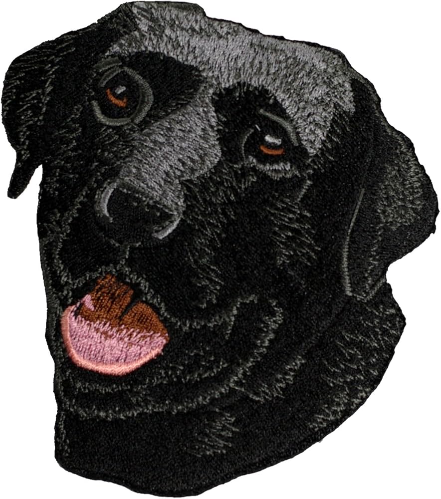 ブラックアンドホワイト犬刺繍リバーシブルベスト ブラックアンド