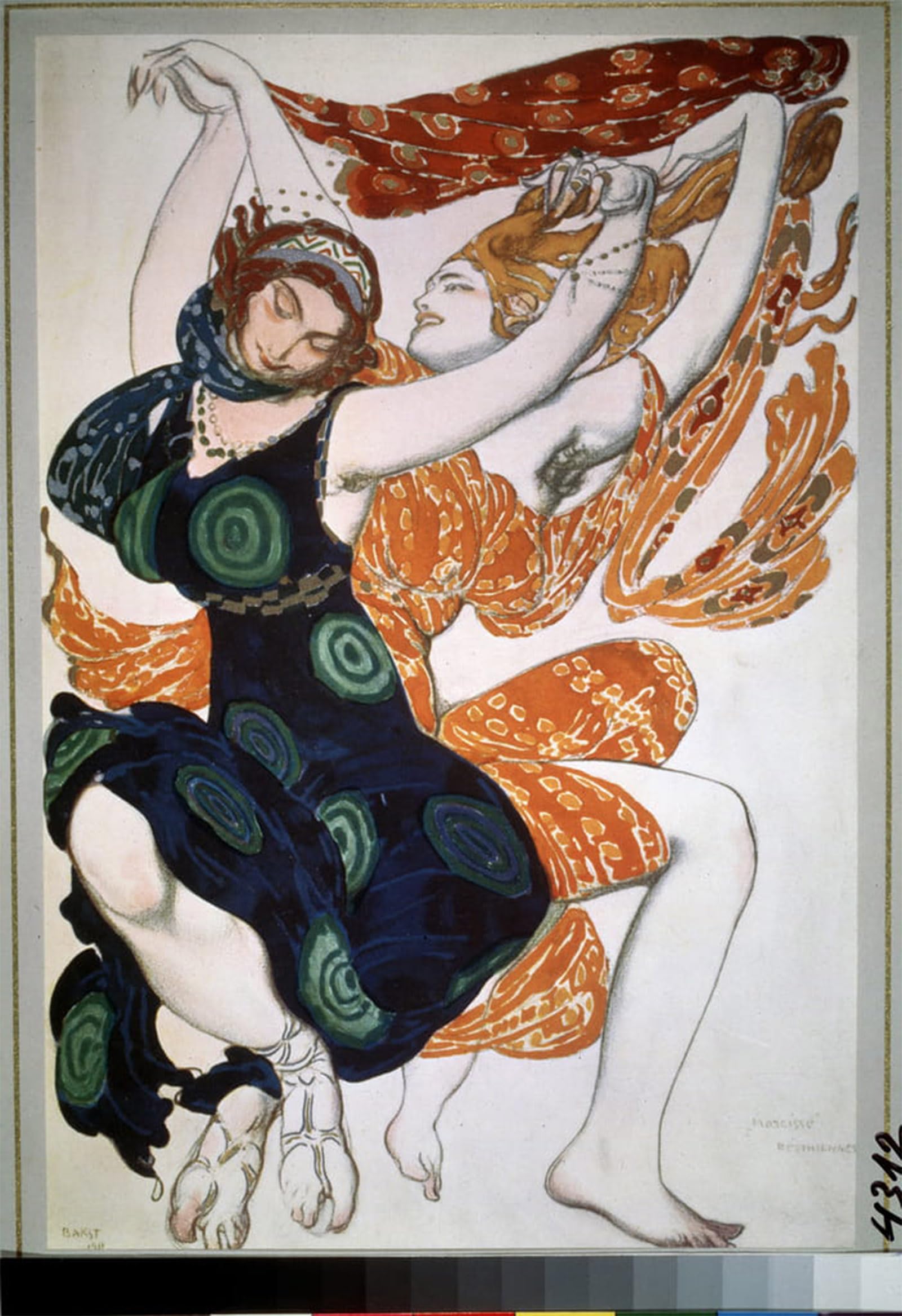Lienzo de Narcisse de Leon Bakst para dar un toque elegante al dormitorio 5