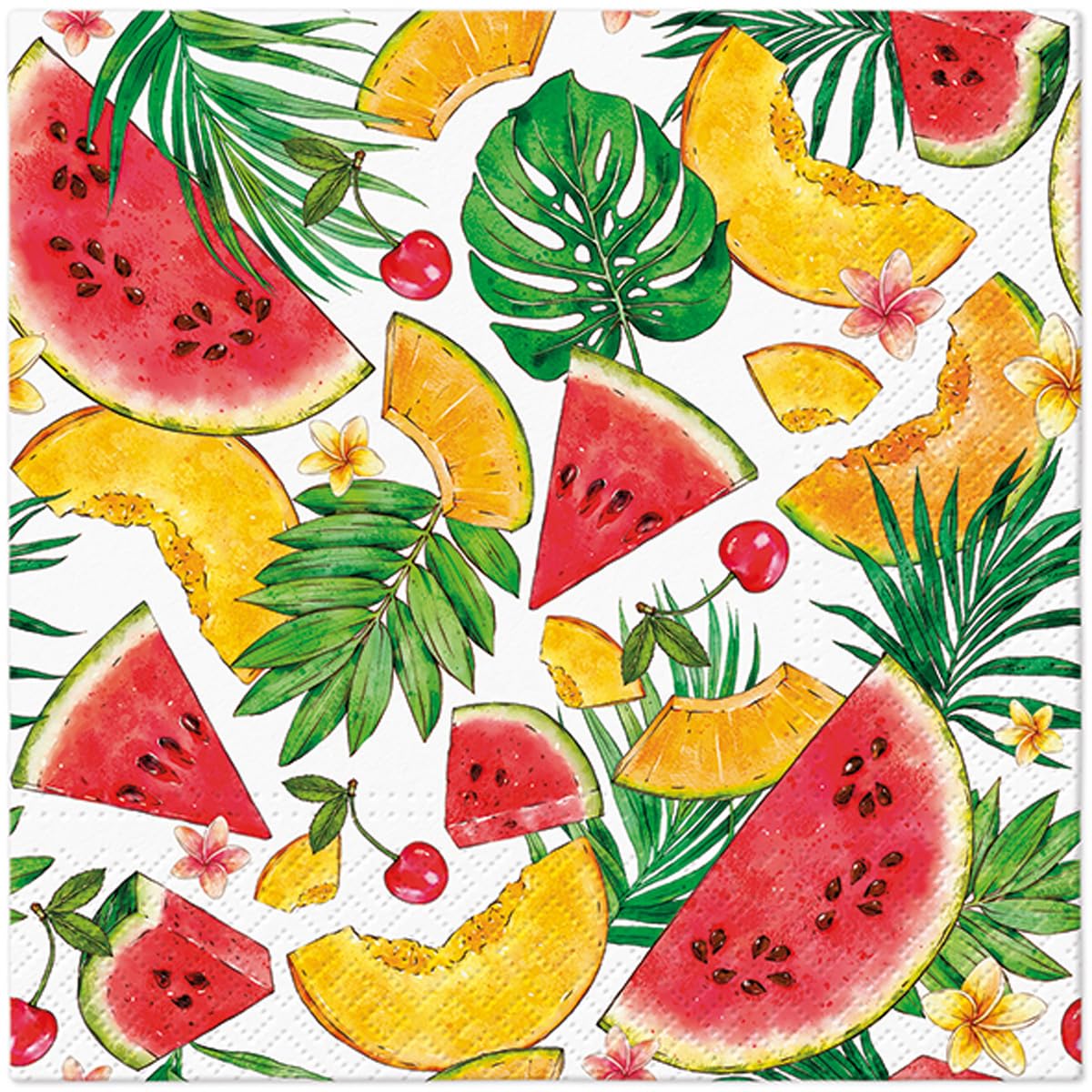 Tete a Tete 3Ply Flowery Tissue Paper Napkins Decoupage Serviettes 33cm x 33cm - 1/4 Folded (Pack of 20) (Botanical Memories) — view 42