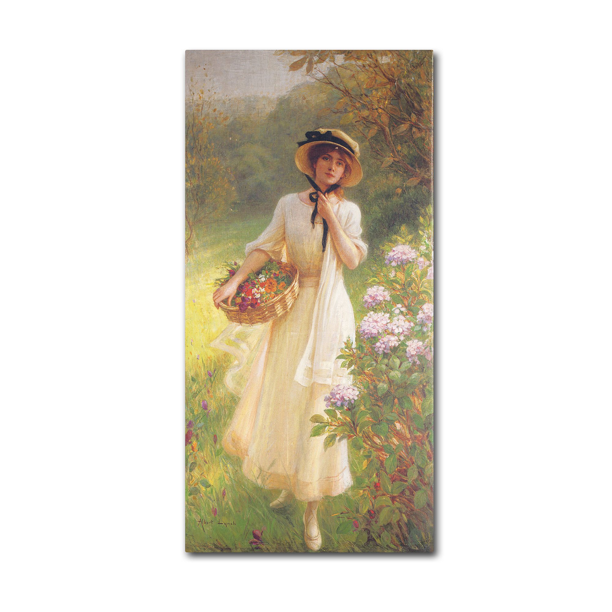 Springtime Artwork by Albert Lynch, 24 by 47-Inch Canvas Wall Art