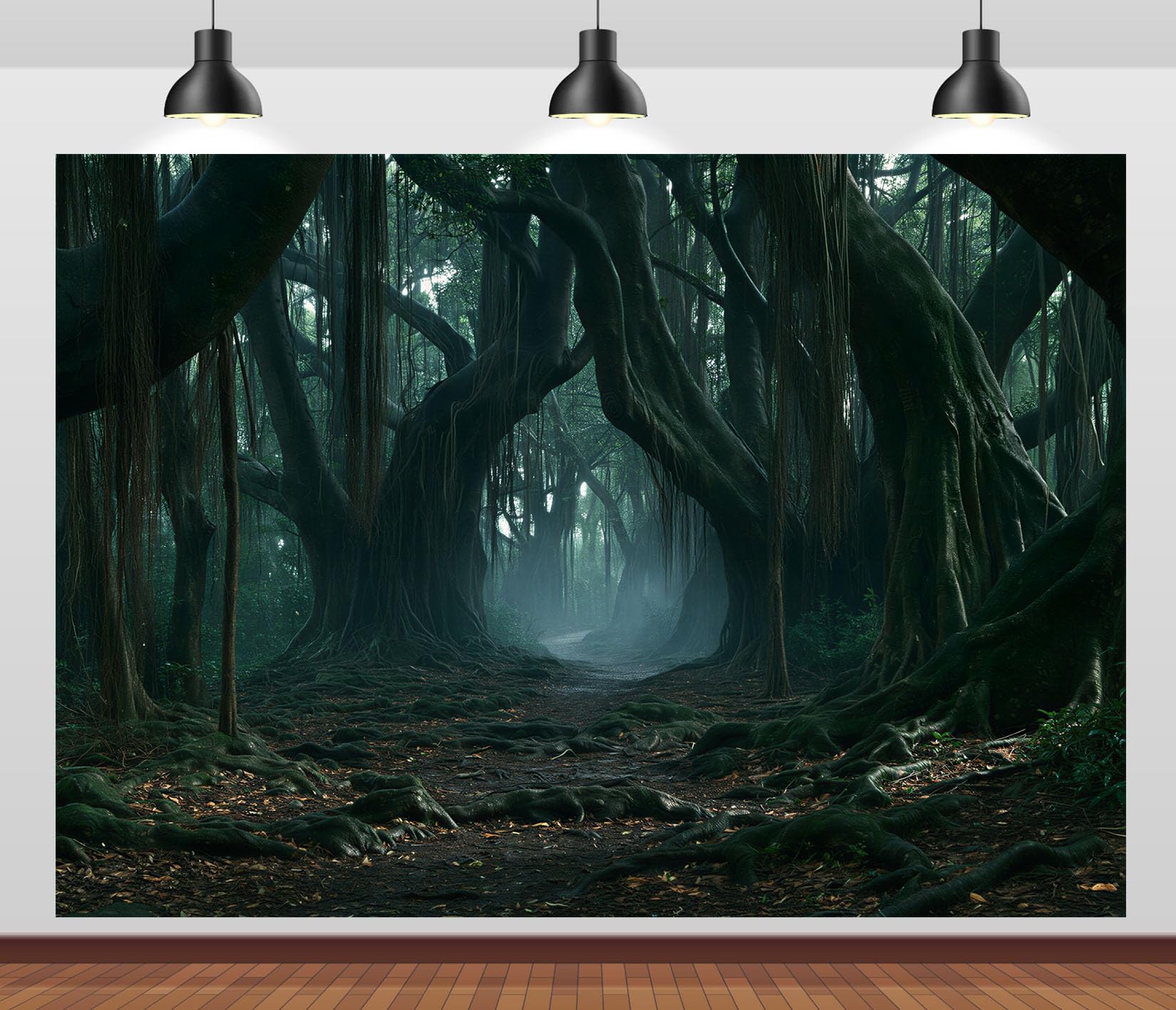 15x8FT (4.6x2.5m) Sentiero Antica Foresta Banyan Sfondo Fotografico