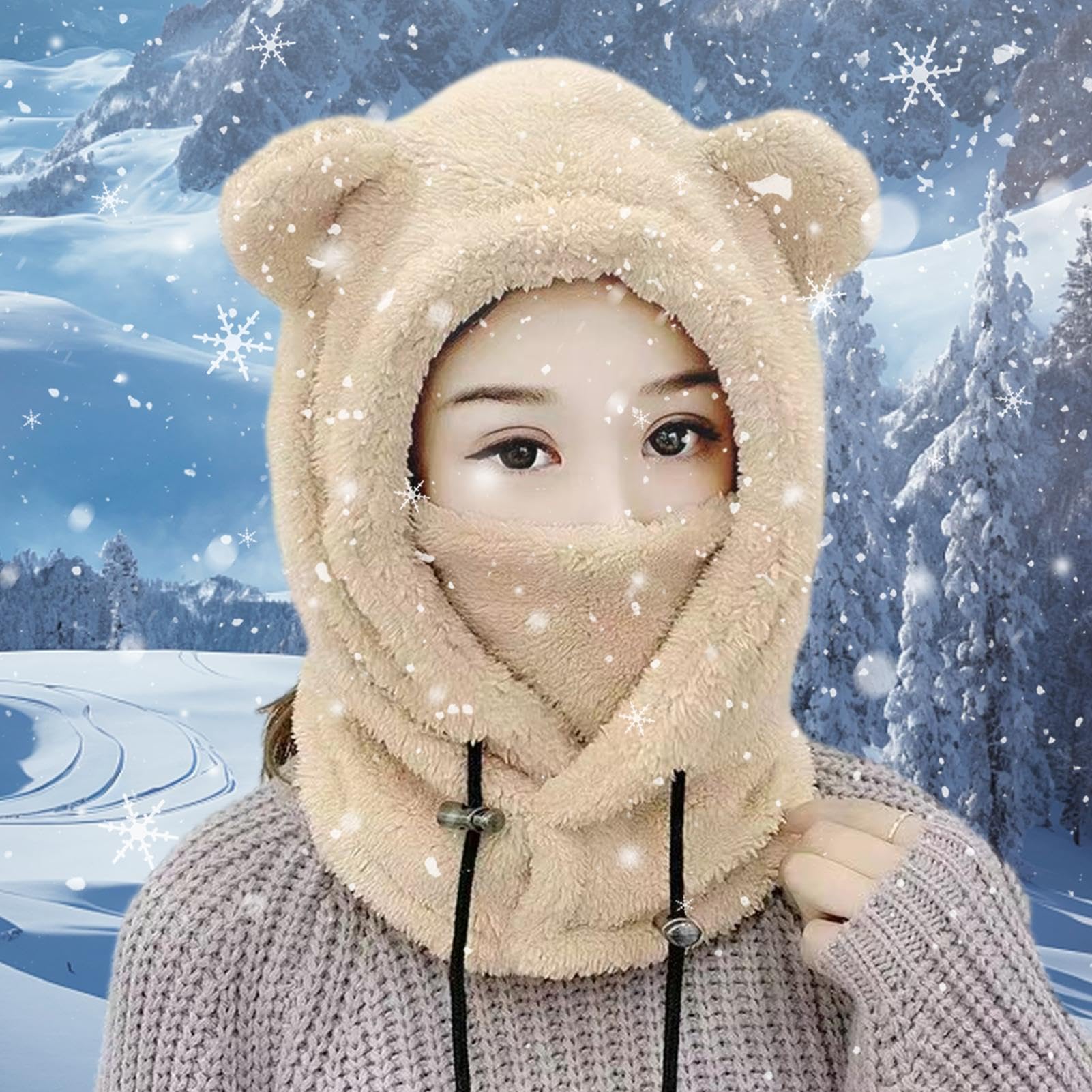 Amazon.co.jp: クマの耳の帽子 | 帽子大人のクマの帽子 - ぬいぐるみの