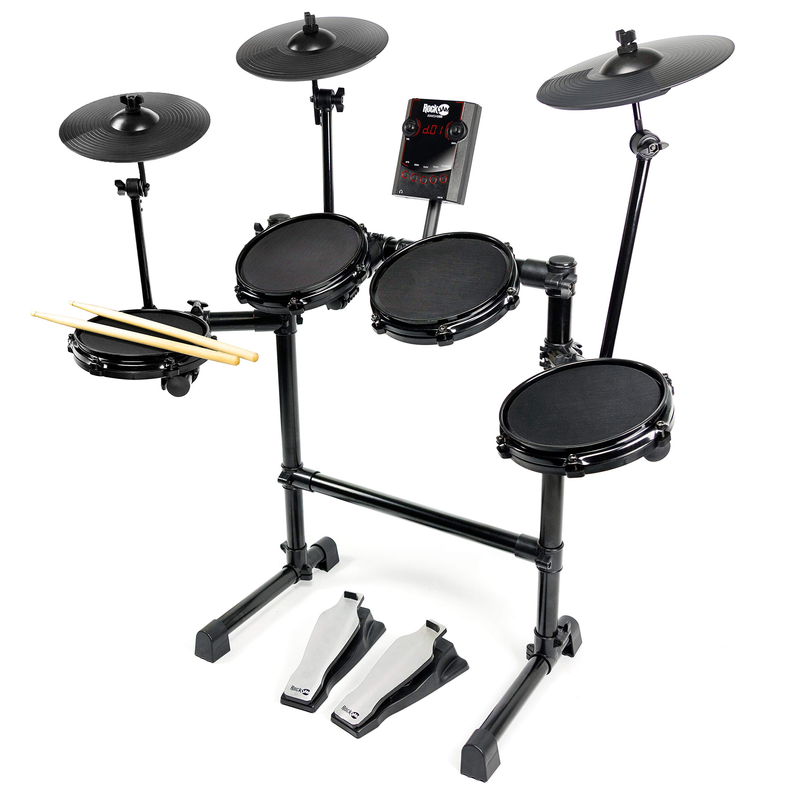 Buy RockJam Mesh Head Kit, Adjustable Eight Piece Electronic Drum Kit