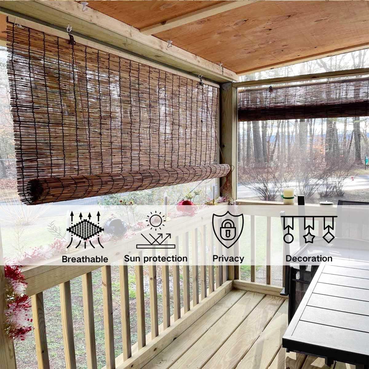 すだれ 屋外 竹ロールスクリーン 簾 目隠し 屋外 天然の葦のカーテン 簾 竹すだれ 45 50 60 70 90 100 110 日本製 竹すだれ  ( オーダーサイズ ) ロールアップ機能付 商品詳細｜インテリア専門ショップ｜NET SHOP MARINE Generic 天津すだれ 和風 竹すだれ  目隠し 屋外 ... 天然竹簾 すだれ 巻き上げ 屋外/屋内装飾用 遮光ロールアップ 和風葦のすだれ 幅45/60/80/88/95/100/150/16