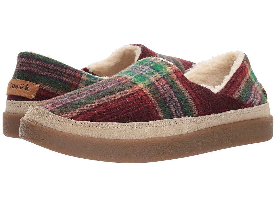 

Sanuk Little Bootah (Vintage Rainbow) Women's Slip on Shoes, Brown