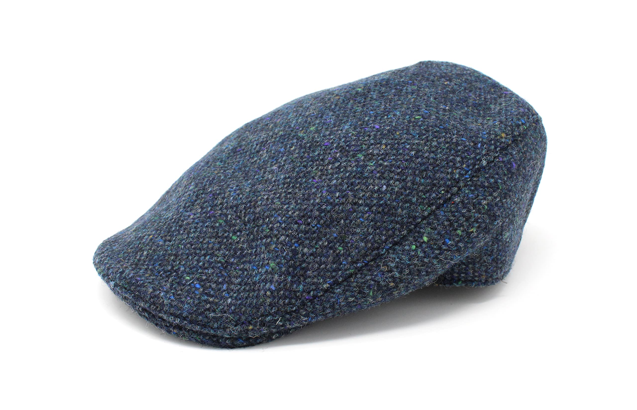 Donegal Touring Cap Tweed Hat-Blue Salt and Pepper (Medium)