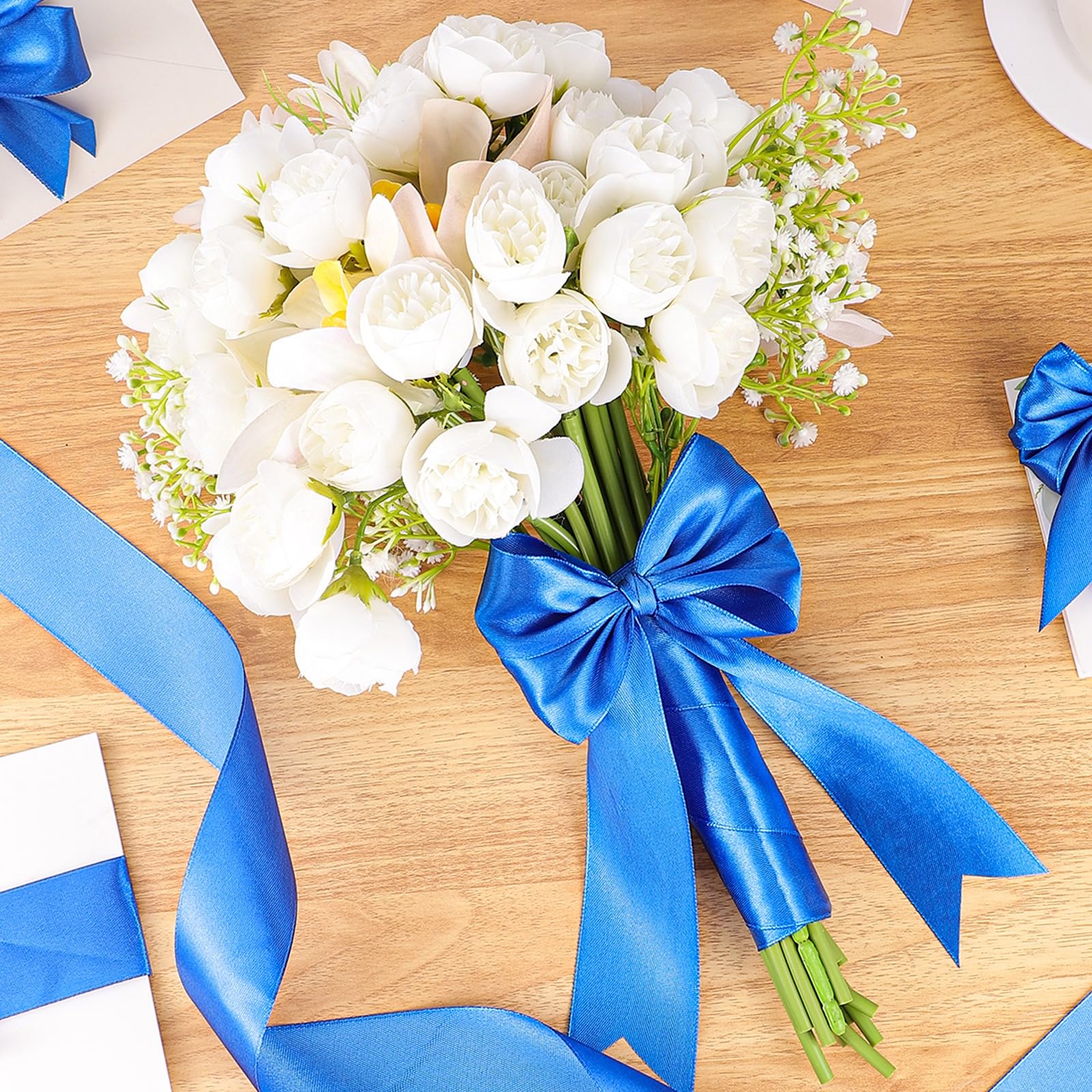 Snapklik.com : Royal Blue Ribbon 1-1/2 Inch 30 Yards Blue Satin Ribbon ...