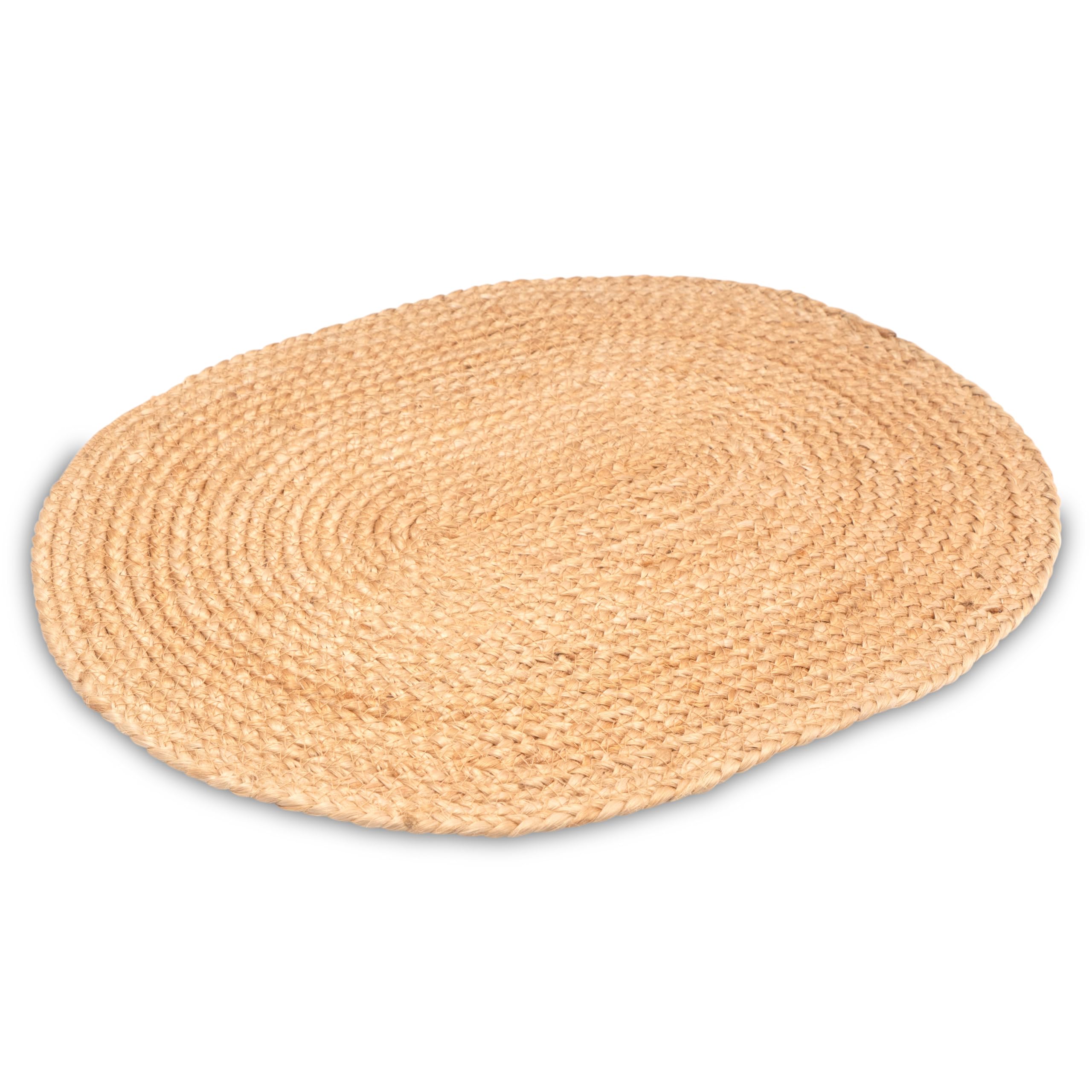 Decorasian Platzset aus Jute – 8 Stück - Platzteller oval geflochten – dekorative Platzdeckchen im Boho Stil