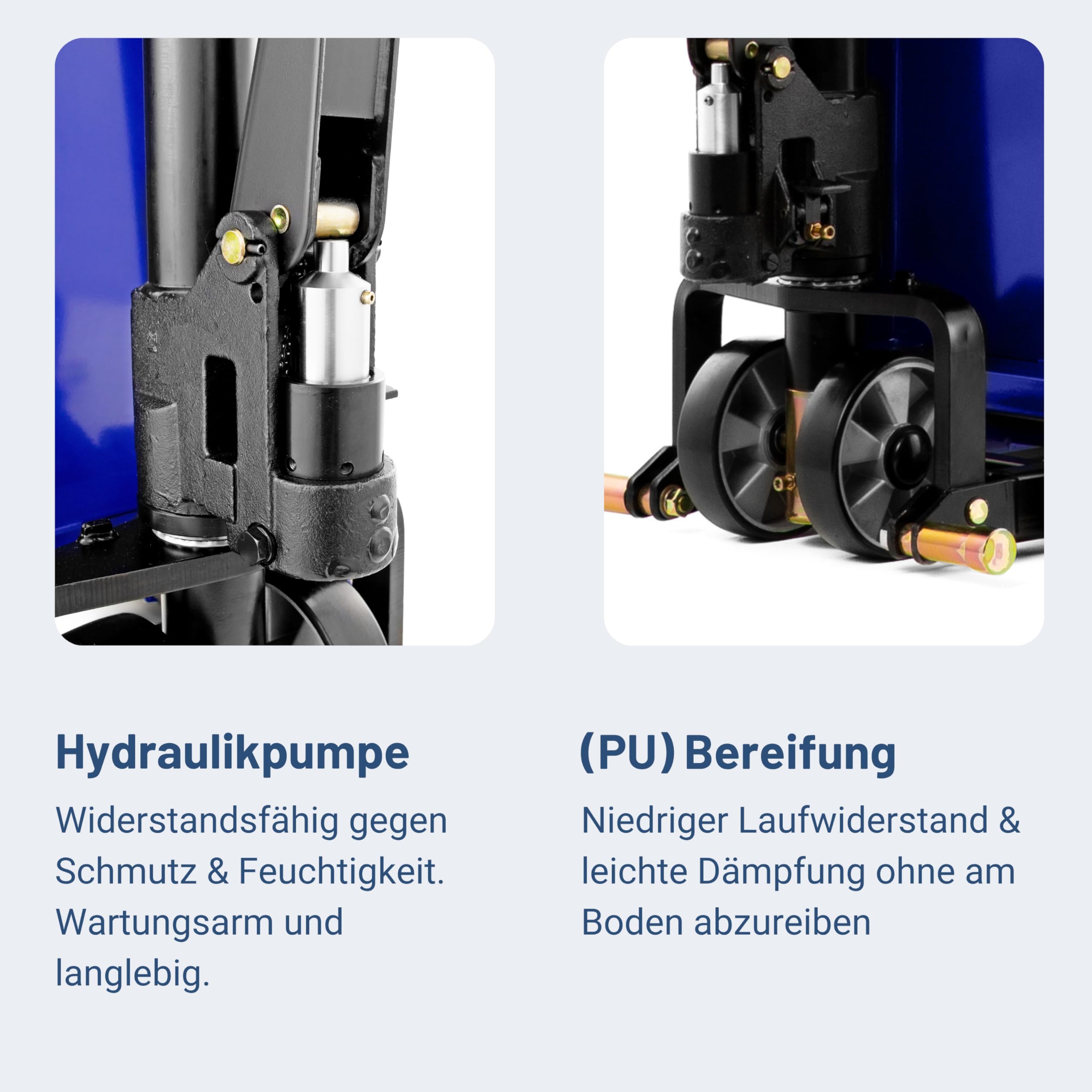 Pallit Scherenhubwagen mit Schnellhub 1000 kg Tragkraft 800 mm Hubhöhe 1170 mm Gabellänge | Hubwagen Hubtisch Scherenhubtisch Hochhubwagen ZAC