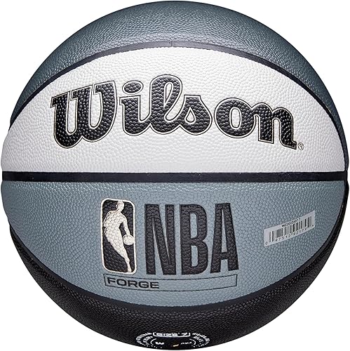 Vista 20 de WILSON NBA Forge Pro - Baloncesto en interiores y exteriores, marrón, tamaño 7-29.5 pulgadas