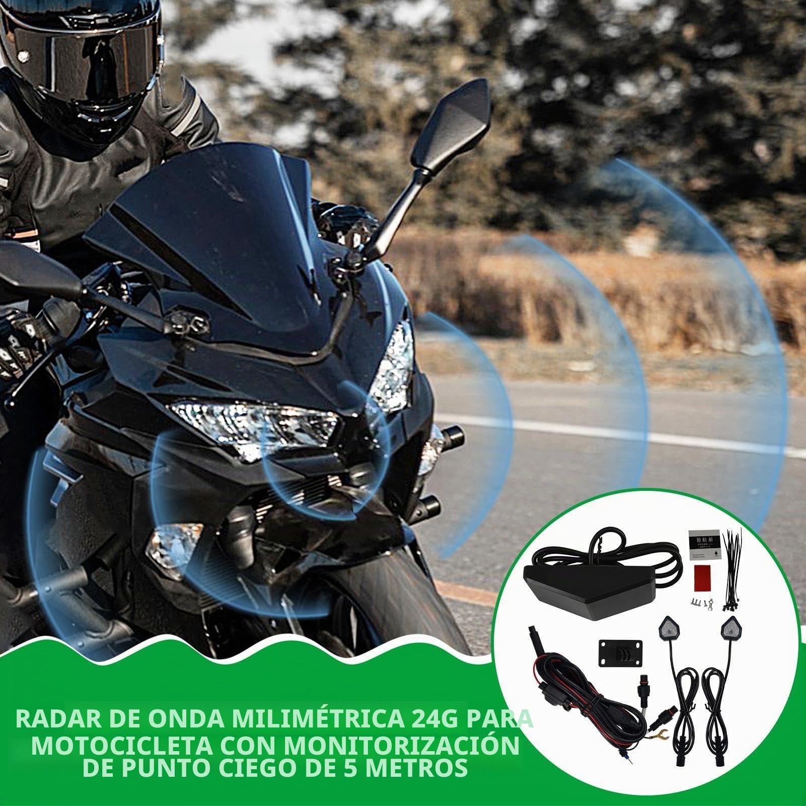 Sistema de ángulo Muerto de Coche, Sistema de ángulo Muerto, Sensor de ángulo Muerto, indicador de Advertencia LED, 65,62 pies - Kit Universal de ángulos Muertos de vehículos para | Sensor de ángulo muerto, indicador de advertencia LED, 65,62 Pies - Kit U