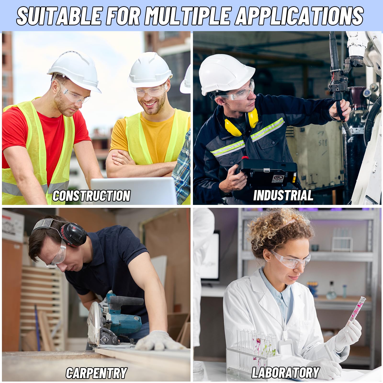 Bulk Safety Glasses - ANSI Z87.1 Protection -7