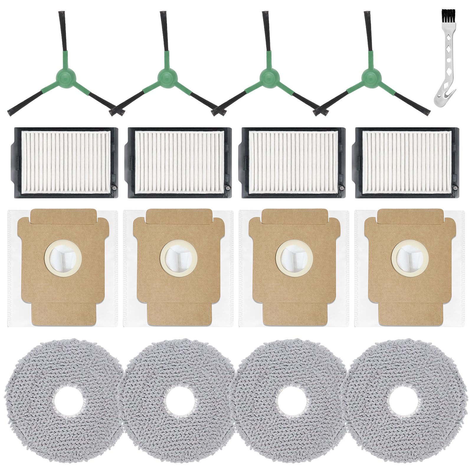 DianSung Zubehör Ersatz für iRobot Roomba Plus 405 Combo Rob