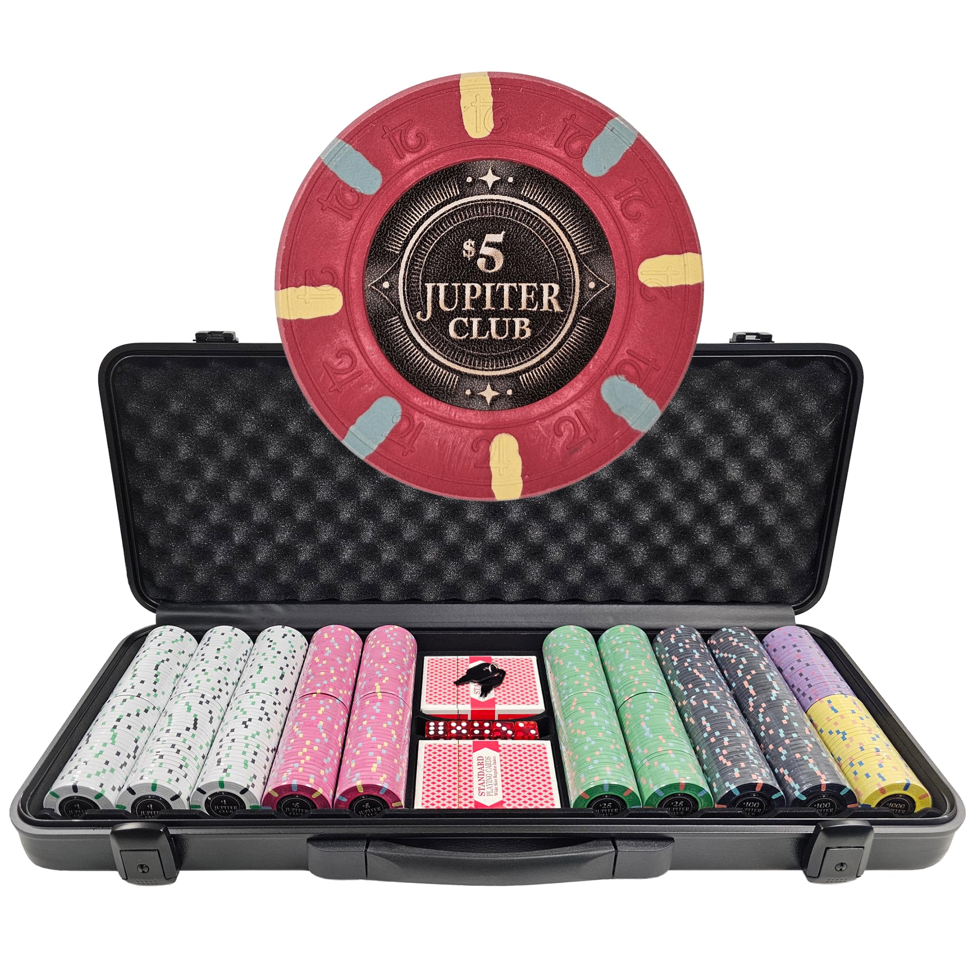Amazon.com : Playzaic 500-count Jupiter Club 43mm Oversize Casino