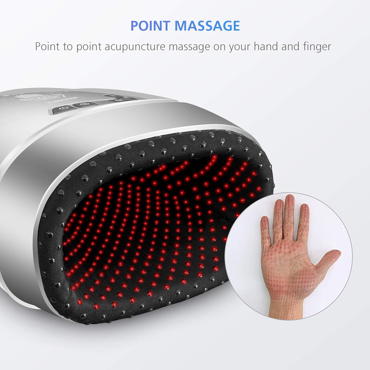 Comfier Cordless Hand Massager with Heat & Compression,3 Modes/3 Levels Pressure Point Hand Massager for Arthritis and Carpal Tunnel,Finger Numbness,Electric Finger Wrist Massager,Gifts for Women Man : Health & Household