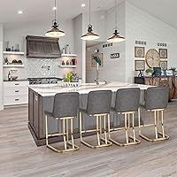 Vista 61 de Sophia & William Taburetes de bar de 24 pulgadas para isla de cocina, taburetes de bar de altura de mostrador con respaldo, sillas de bar modernas