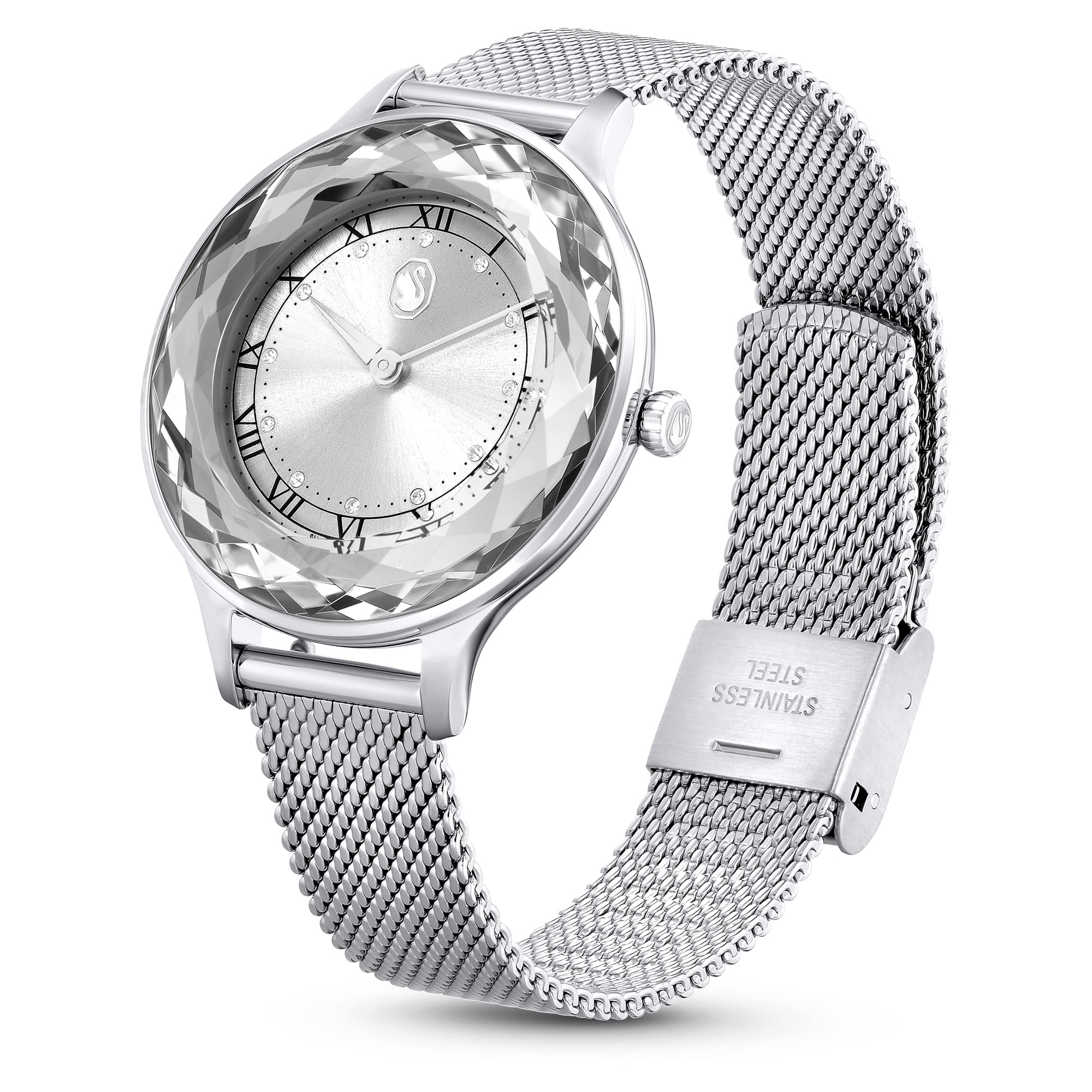 Swarovski Octea Nova Watch, Swiss Made, Metal Bracelet, Silver Tone, Stainless Steel
