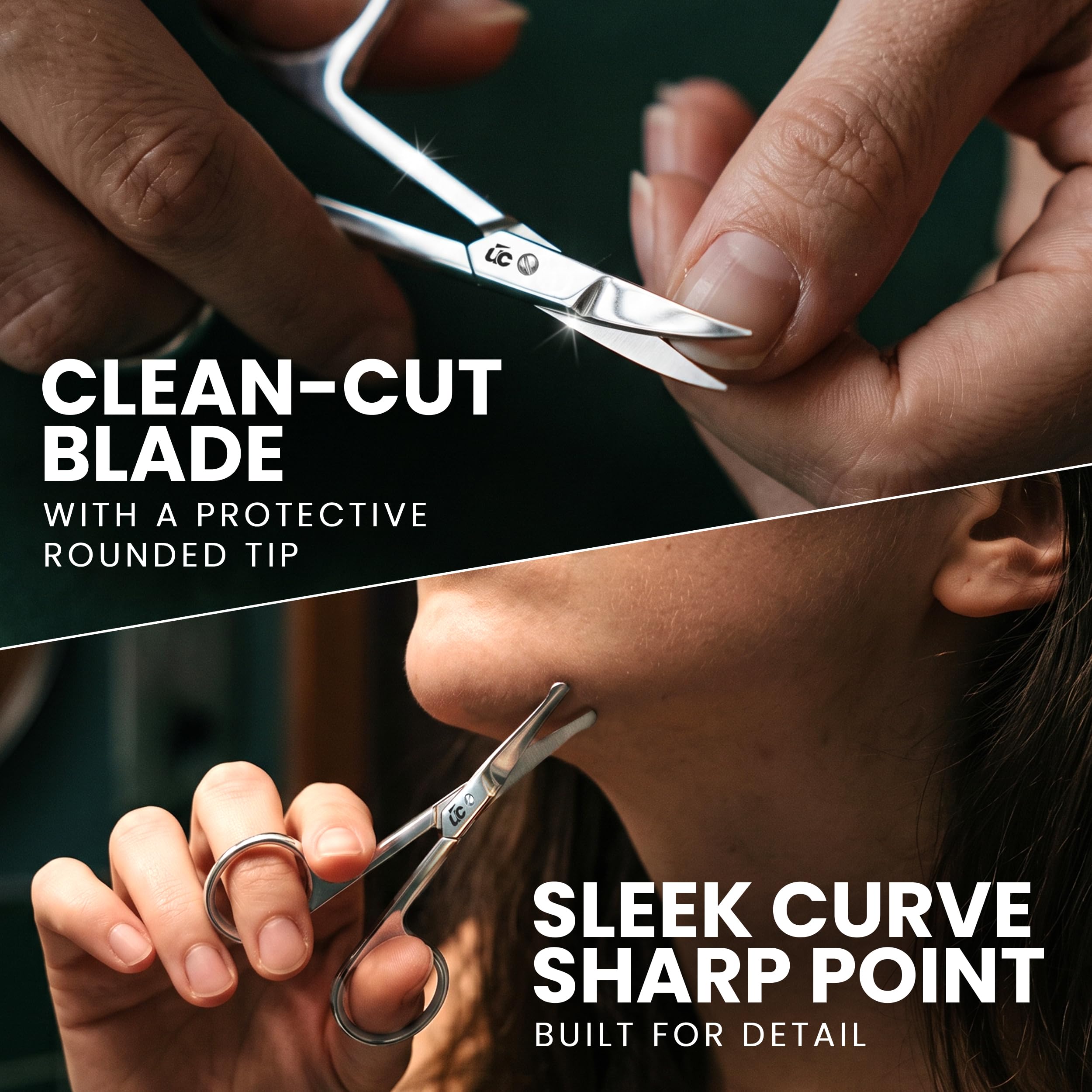 TwinPrecision Eyebrow Scissors - Stainless Steel -5 TwinPrecision Eyebrow Scissors - Stainless Steel -5