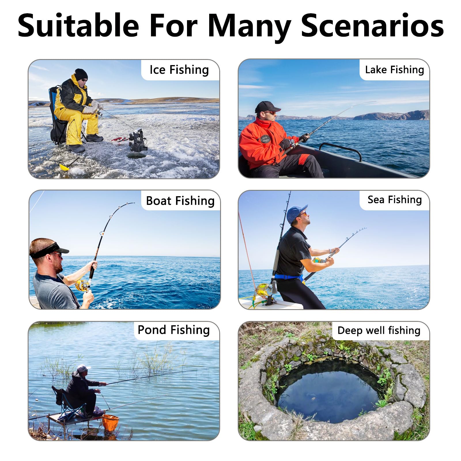 Fotocamera Fish Finder, telecamera da pesca subacquea da 5000 mAh grandangolare con visione notturna a infrarossi, impermeabile IP67, con schermo da 10 cm per ghiaccio, fiume e barca