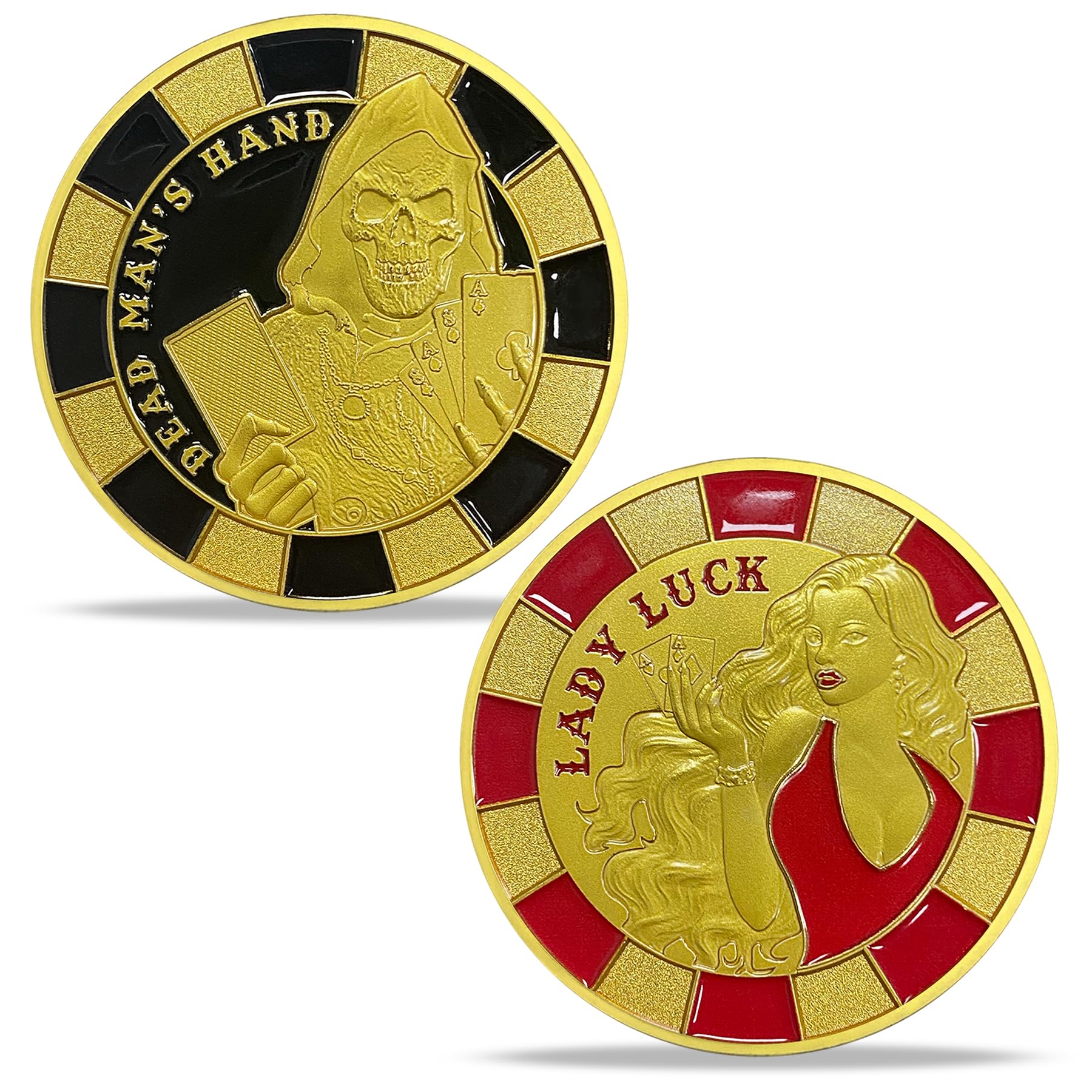Lady Luck Dead Man's Hand Lucky Coin