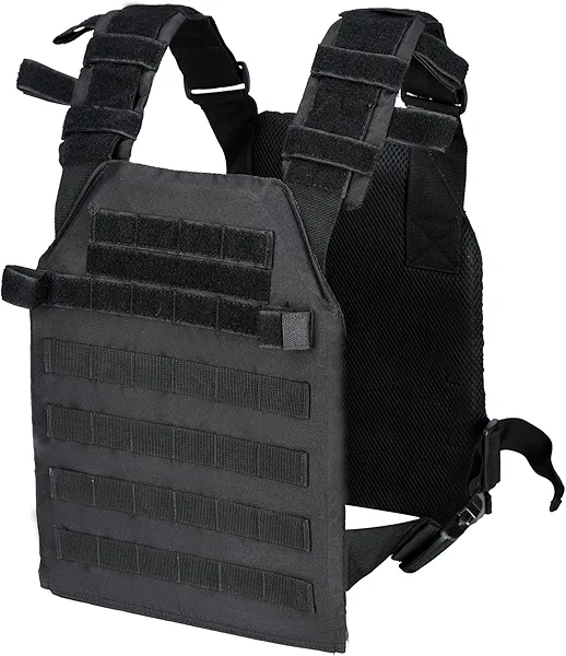 Greencity Weight Vest Adjustable Strength and Endurance Training, Tactical Vest Quick Release with Molle System, Fitness Workouts, Running