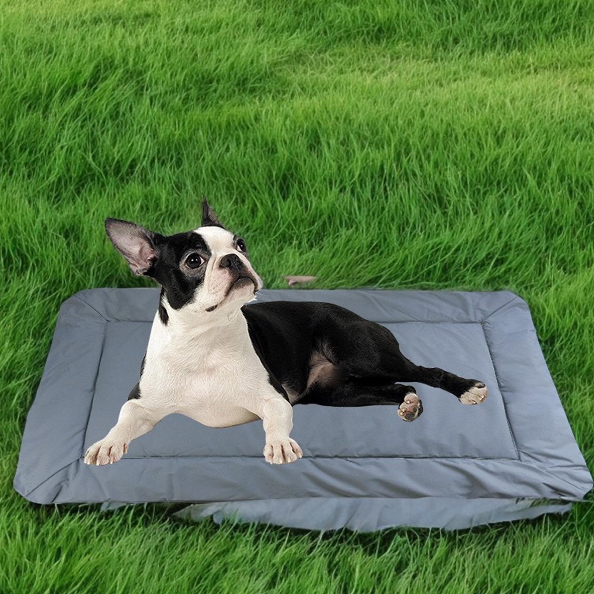 Tapis Chien Voyage, Extérieur pour Animaux De Compagnie Multifonction Matelas, Gris, Matelas pour Chien & Chat Imperméable, Gris, Imperméable, Pliable, Lavable