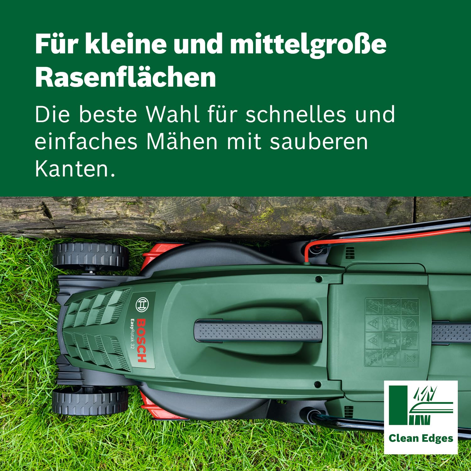 Bosch EasyRotak 32-235 kabelgebundener Rasenmäher 1200 W Schnittbreite 32 cm 31-Liter-Grasfangkorb