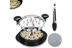 Pro Chicken Shredder with Tongs & Mat: The Ultimate Meat Shredding Tool