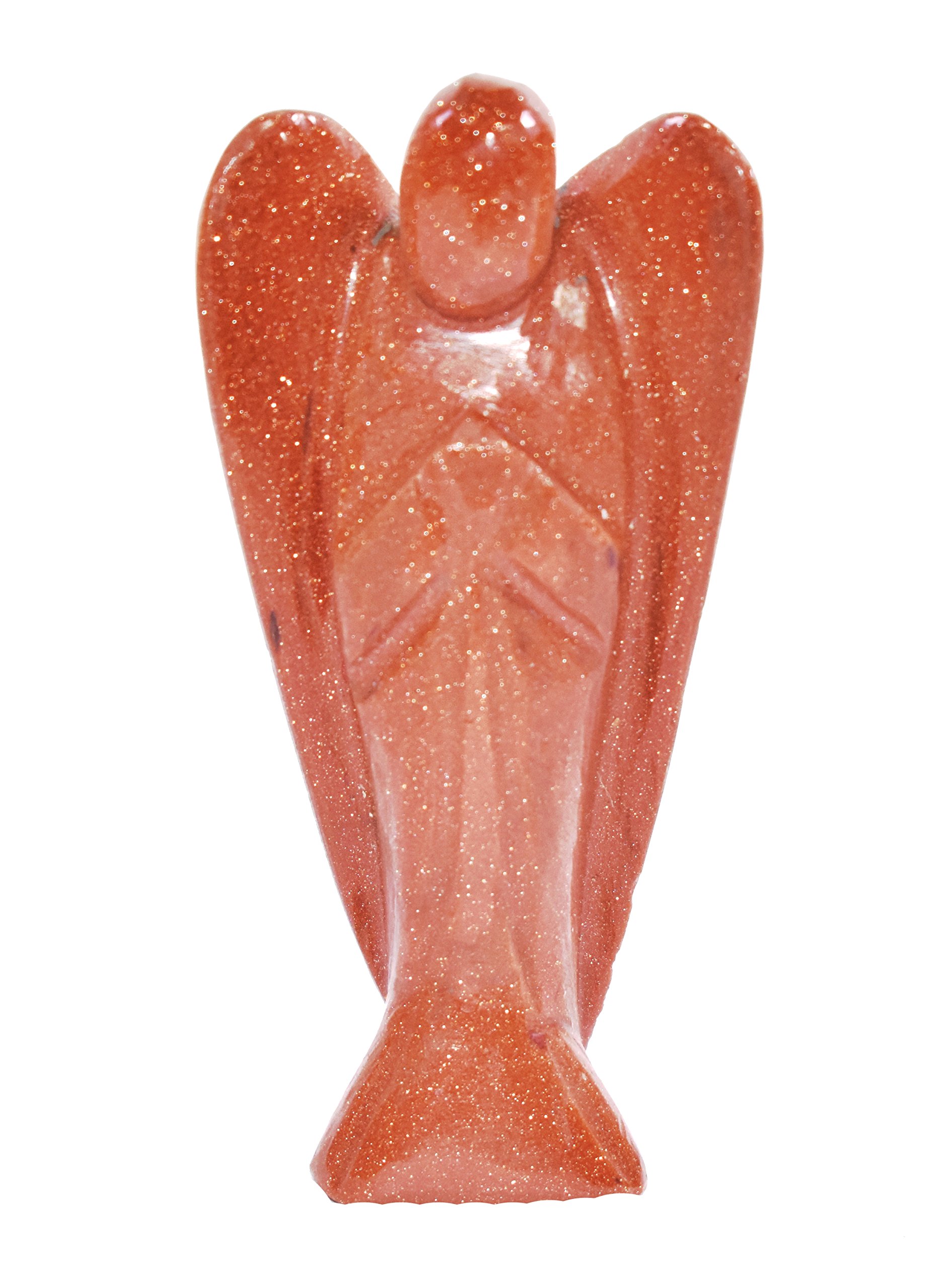 Sun Sitara 3 inch Angel Reiki Chakra Healing Crystal Stone for Reiki Healing and Meditation, Protection, Energy, Amplification, Cleanser Angel