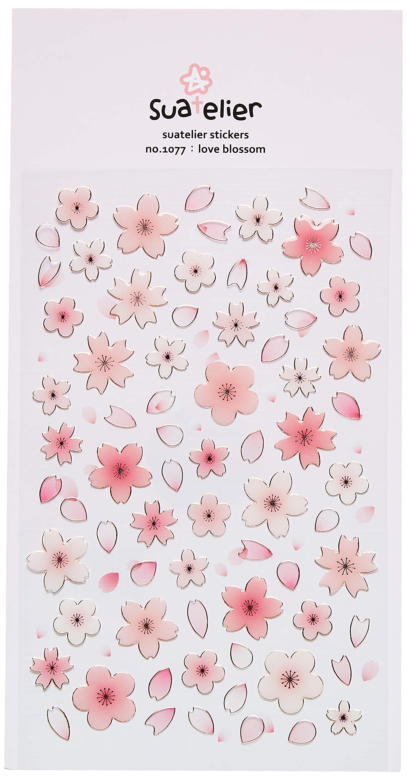 Suatelier Aufkleber dekorative – Błyszczące Kwiaty – Epoxidharz