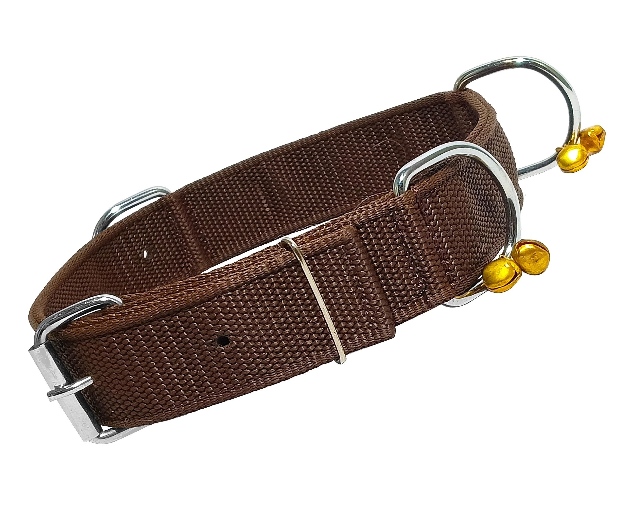 Aik India Dog Neck Collar Belt with Bell for Puppy Small Medium Large Dogs (Medium - 25mm) (B0B6WS7GFY) Amazon Price History, Amazon Price Tracker