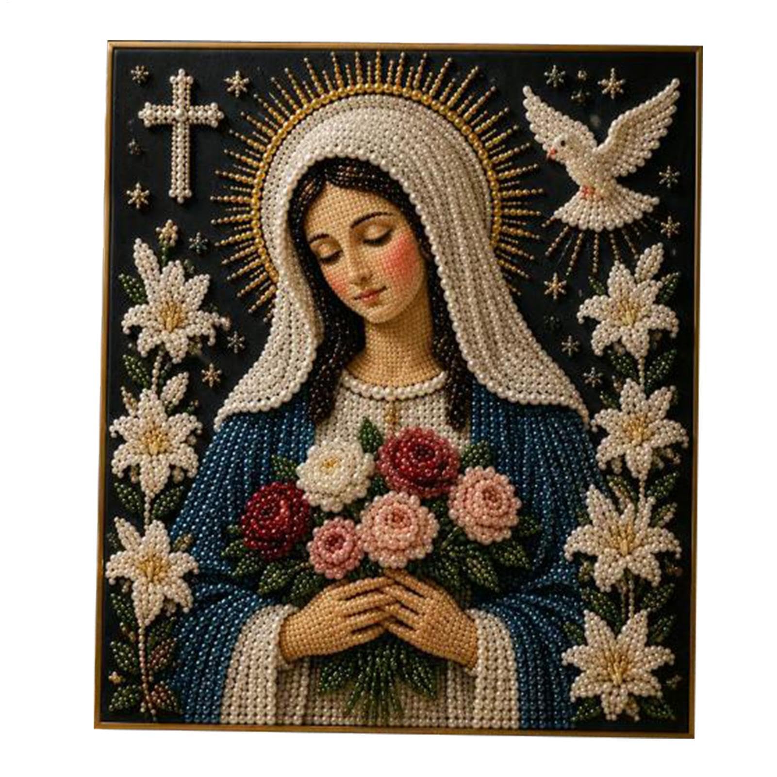 Peinture de perles sacrée et artisanat esthétique pour la décoration