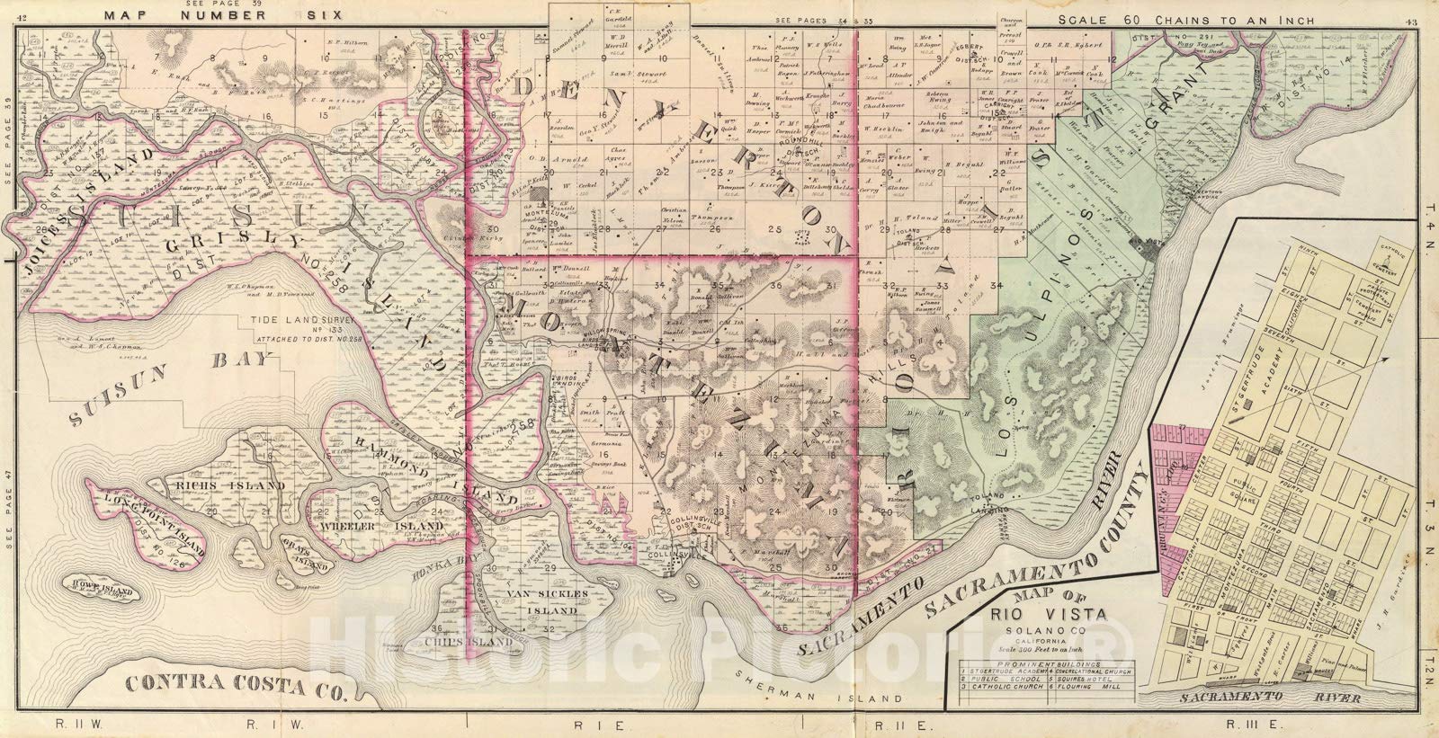 Amazon.com: Mapa histórico pictórico: Solano Co. 6, 1878, arte de pared  vintage: Hogar y Cocina