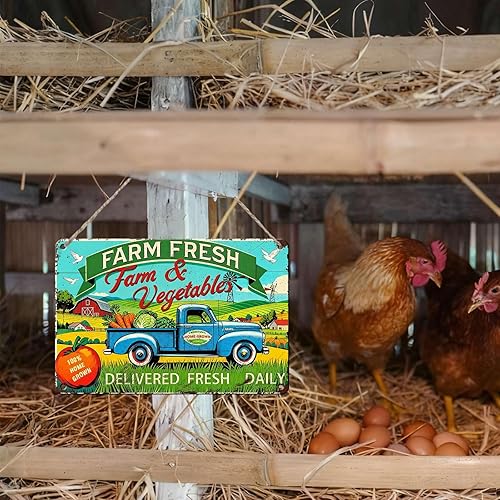 Miniatura 6 de PEACHGARDEN Letrero de metal para decoración de pared para granjeros, cocineros caseros para el hogar, cocina, bar, cueva de hombre, garaje, patio,