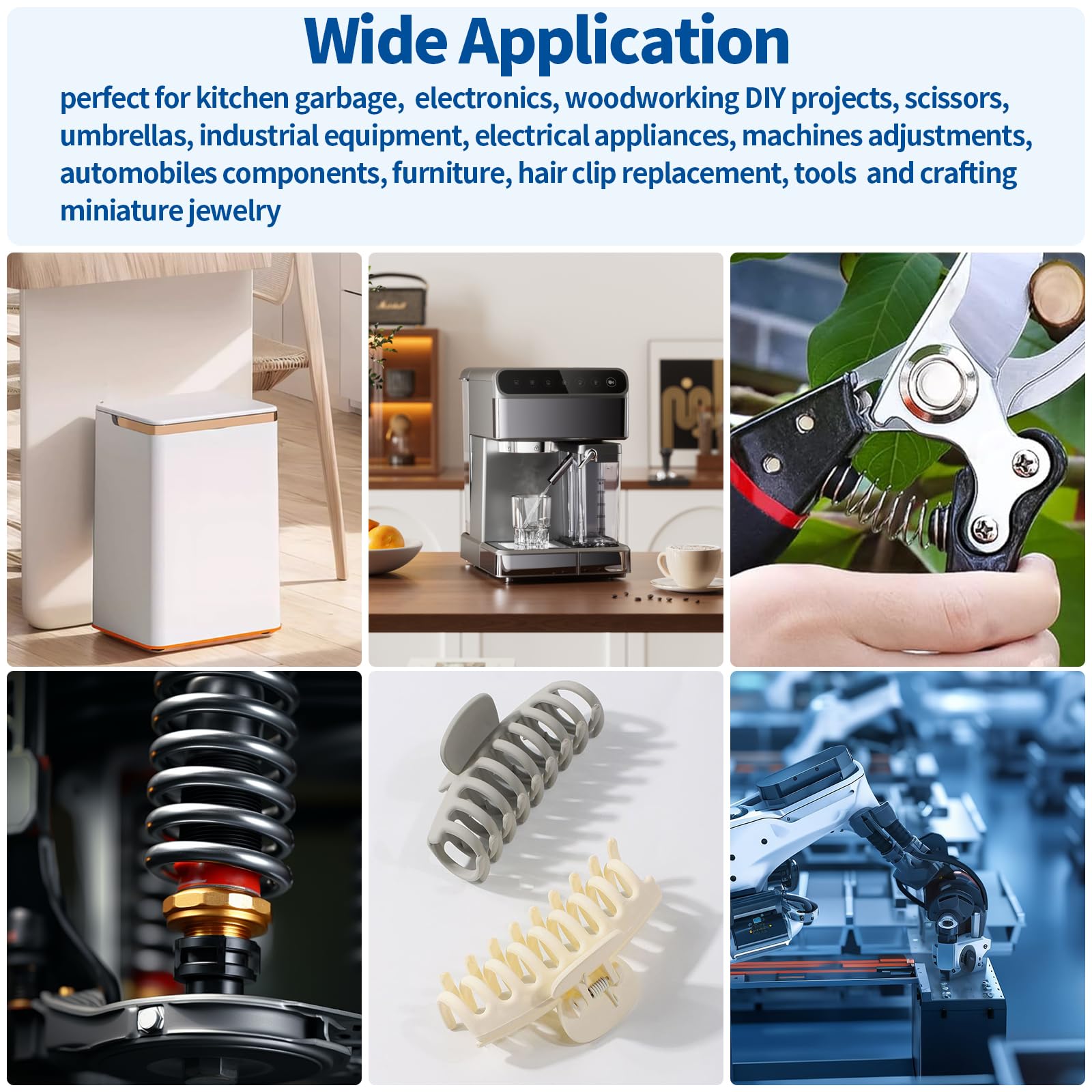 115Pcs 21 Sizes Torsional Springs and Mini Compression Spring Assortment Kit, 45/90/120 Degree Stainless Steel Mechanical Small Torsion Spring for Shop and Home Repairs — Amazon image 7